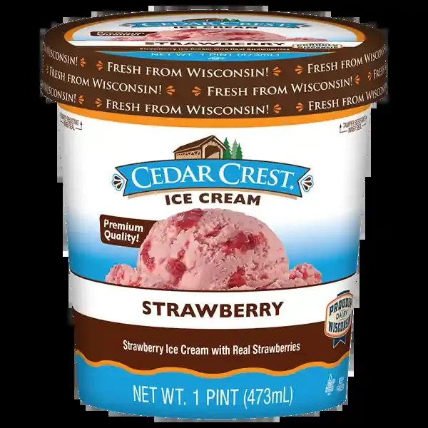 Cedar Crest Ice Cream Strawberry