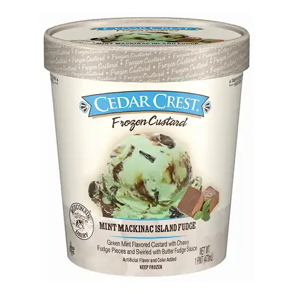 Cedar Crest Mint Mackinac Island Fudge Frozen Custard