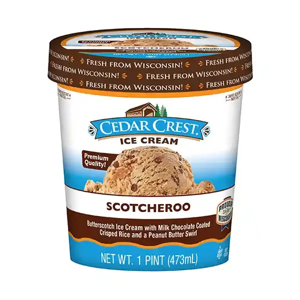 Cedar Crest Scotcheroo Ice Cream 1 pt