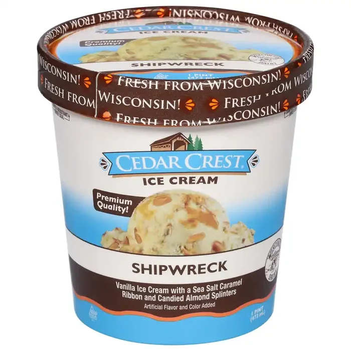 Cedar Crest Shipwreck Ice Cream 1 pt