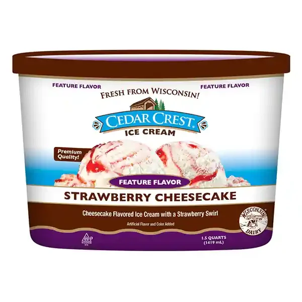 Cedar Crest Strawberry Cheesecake