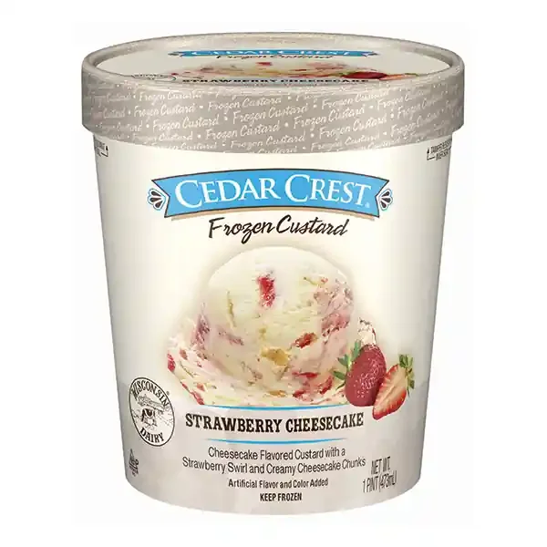 Cedar Crest Strawberry Cheesecake Frozen Custard
