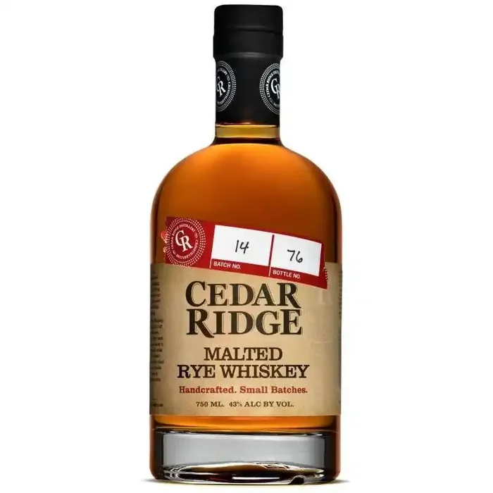 Cedar Ridge Malted Rye Whiskey – 750ml Bottle