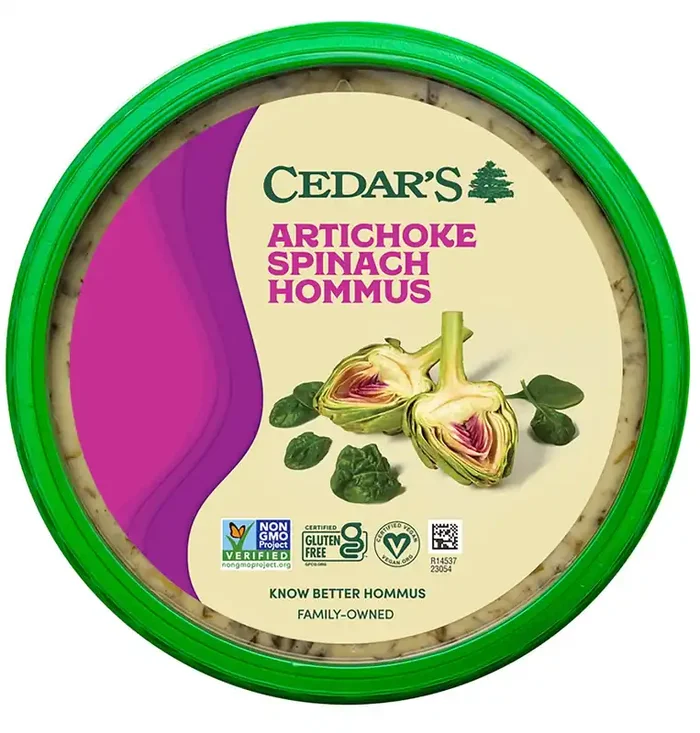 Cedar‘s Artichoke Spinach Hummus – 16 oz