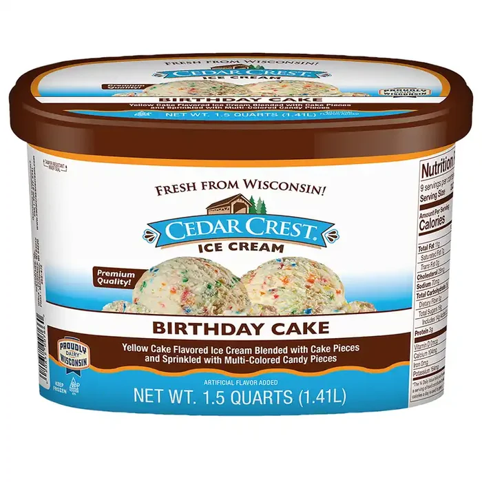 Cedar‘s Cedar Crest Birthday Cake Ice Cream