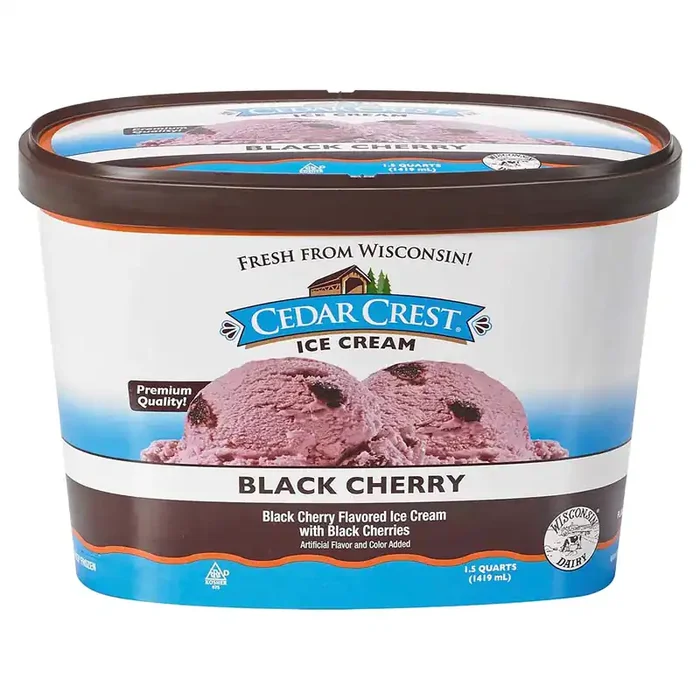 Cedar‘s Cedar Crest Black Cherry Ice Cream