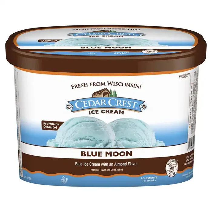 Cedar‘s Cedar Crest Blue Moon Ice Cream
