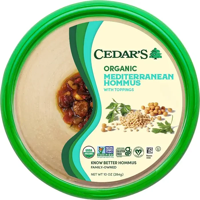 Cedar‘s Foods Topped Organic Mediterranean Hommus
