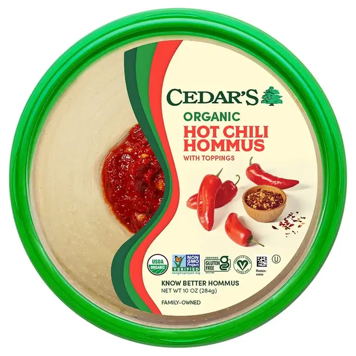 Cedar‘s Organic Hot Chili Hommus 10 oz
