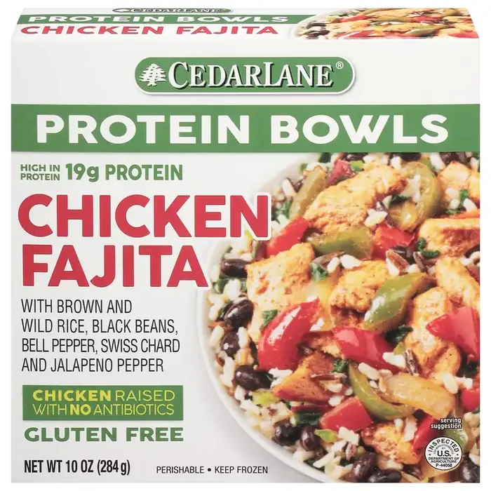 Cedarlane Chicken Fajita Protein Bowls 10 oz