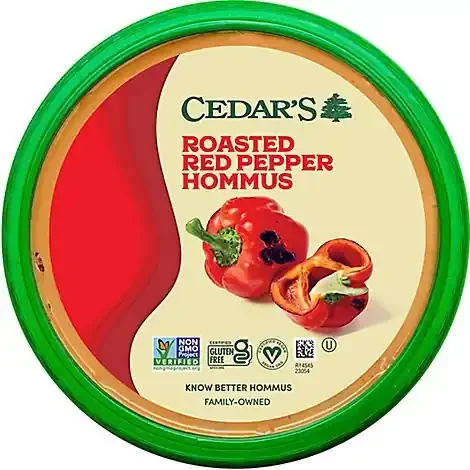 Cedars Roasted Red Pepper Hummus – Ea