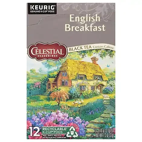 Celestial Seasonings Black Tea K-Cup Packs English Breakfast – 12 Count