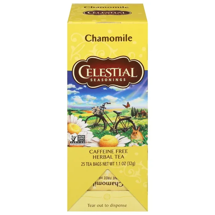 Celestial Seasonings Caffeine Free Chamomile Herbal Tea 25 Tea Bags