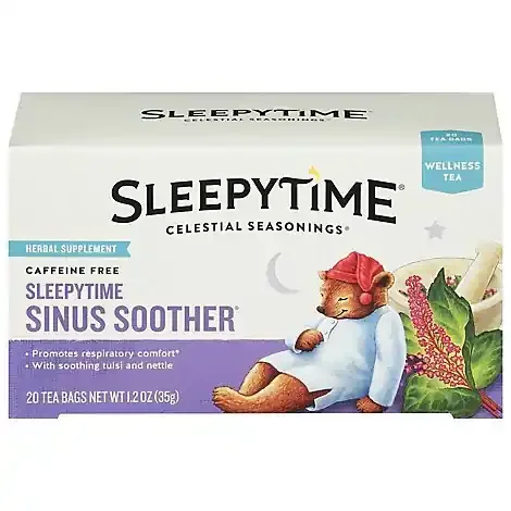 Celestial Seasonings Sleepytime Wellness Tea Caffeine Free Sinus Soother – 20 Count