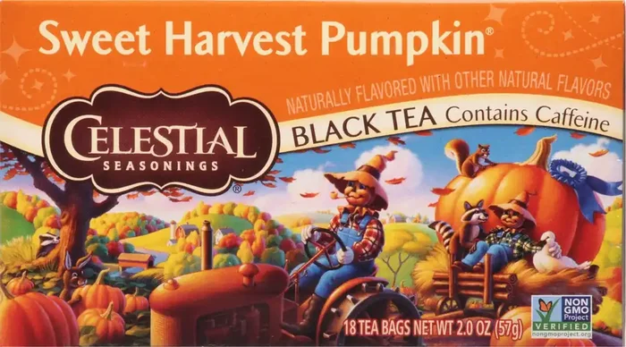 Celestial Seasonings Tea Bags Sweet Harvest Pumpkin Black Tea – 18 ct