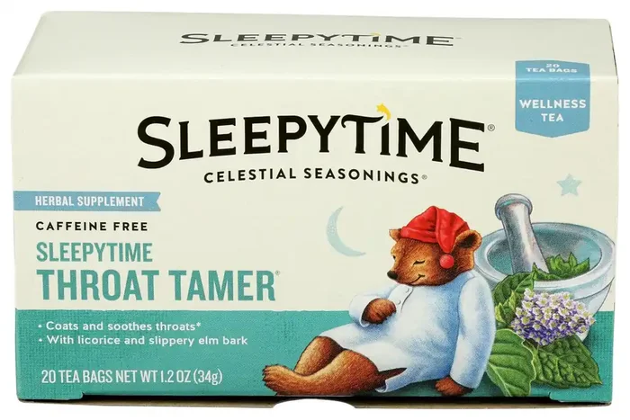 Celestial Seasonings Tea Sleepytime Throat Tamer – 20 ct