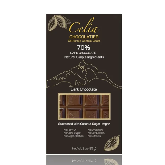 Celia Chocolatier 70% Dark 3 oz