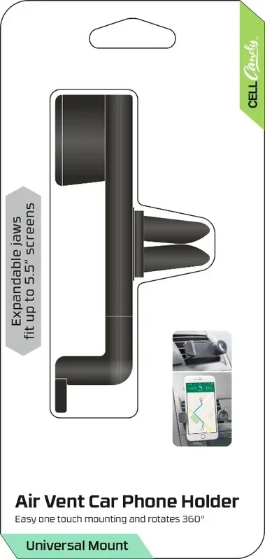 Cellcandy Air Vent Universal Mount Car Phone Holder – Black