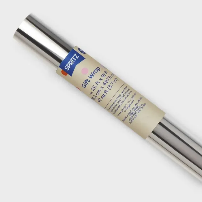 Cello Gift Wrapping Paper Clear – Spritz™ Cellophane Wrap for All Occasions, 192″ x 30″, Solid Floral Theme