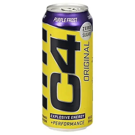 Cellucor C4 Original Energy Drink Zero Sugar Sparkling Purple Frost – 16 fl oz