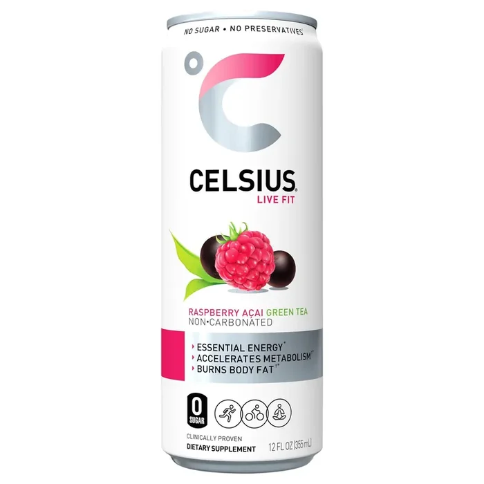 Celsius 12 – fl oz Sparkling Raspberry Acai Energy Drink