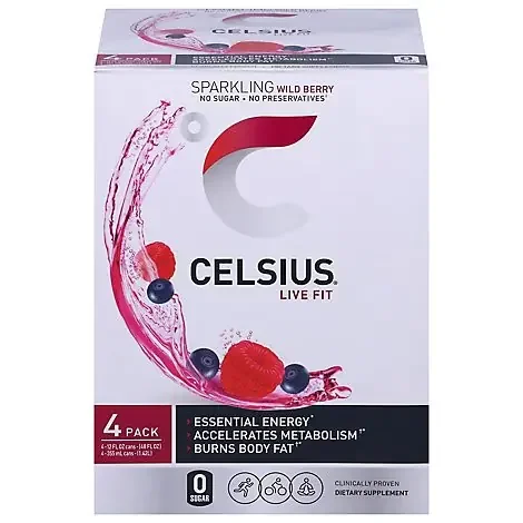 Celsius Beverage Wild Berry – 4-12 Oz