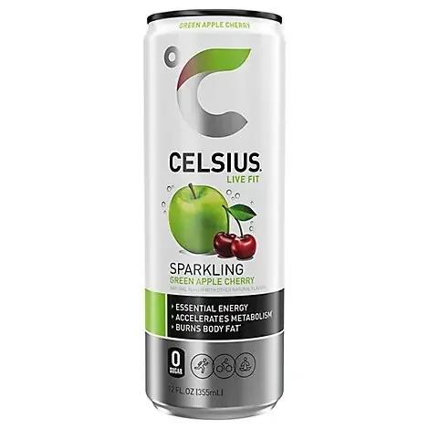 Celsius Green Apple Cherry – 12 Fl. Oz.