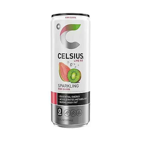 Celsius Sparkling Drink Kiwi Guava – 12 Fl. Oz.