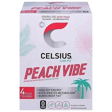 Celsius Sparkling Peace Vibe Drink 4pk – 48 Fz