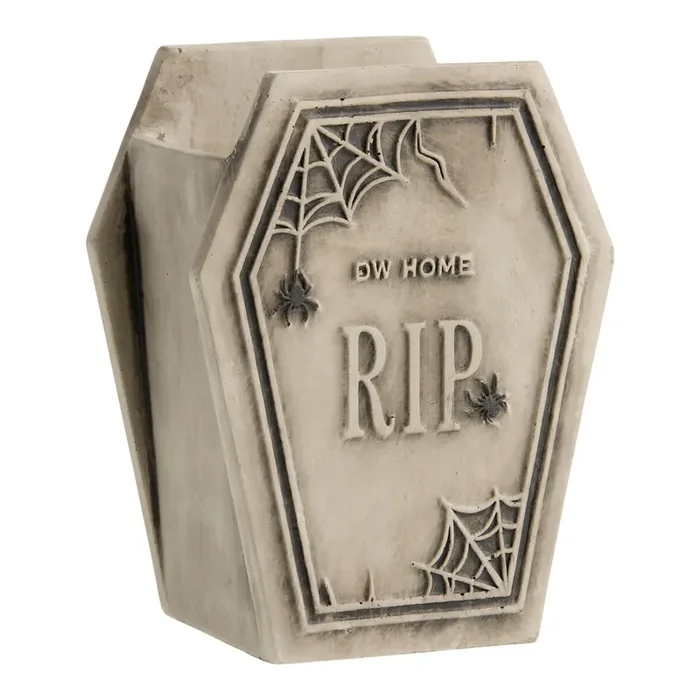 Cement Spider Web Coffin Scented Candle