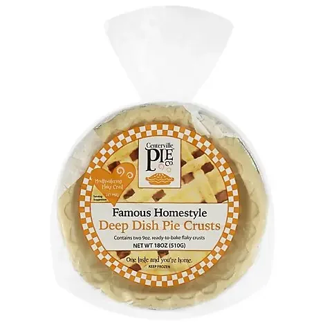 Centerville Deep Dish Pie Crust Shell 2/9 Oz – 18 OZ
