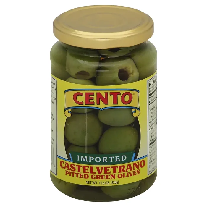 Cento Castelvetrano Pitted Green Olives