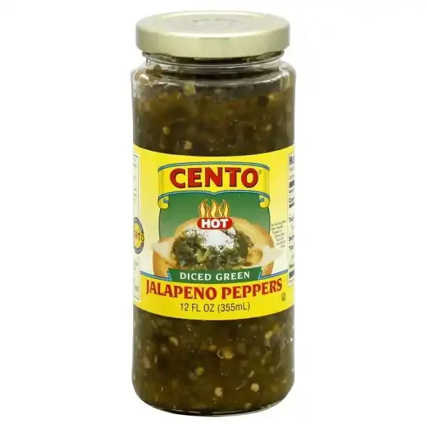 Cento Jalapeno Peppers, Diced Green, Hot