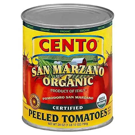 Cento San Marzano Tomatoes Organic Whole Peeled Can – 28 Oz