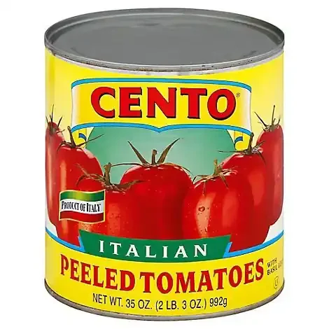 Cento Tomatoes Peeled With Basil Leaf Italian – 35 Oz