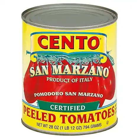 Cento Tomatoes Peeled With Basil Leaf San Marzano – 28 Oz