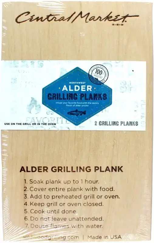 Central Market 2-pack Alder Grilling Plank