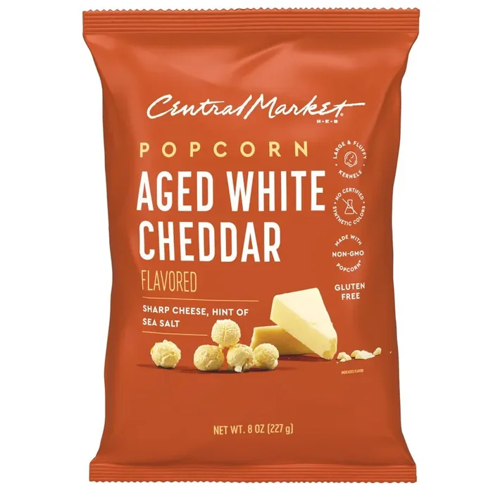 Central Market Aged White Cheddar Popcorn