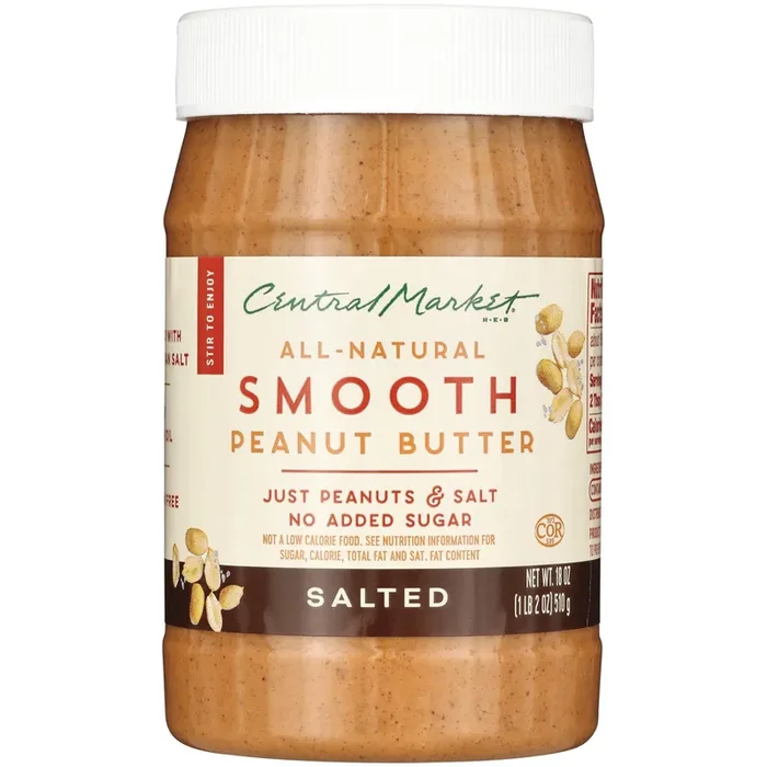 Central Market All-Natural Smooth Peanut Butter – Salted