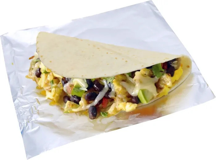 Central Market Black Bean, Egg, Avocado, and Cotija Cheese Breakfast Taco