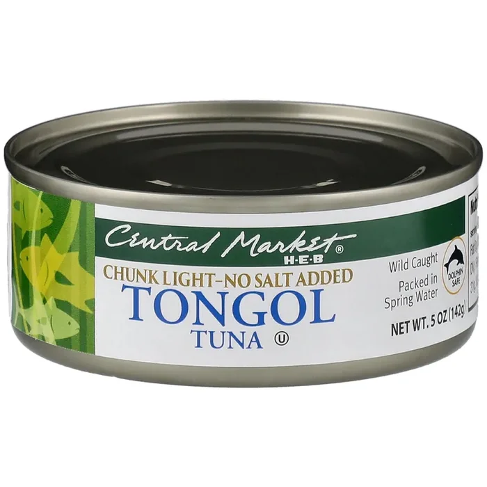 Central Market Chunk Light Tongol Tuna No Salt Added