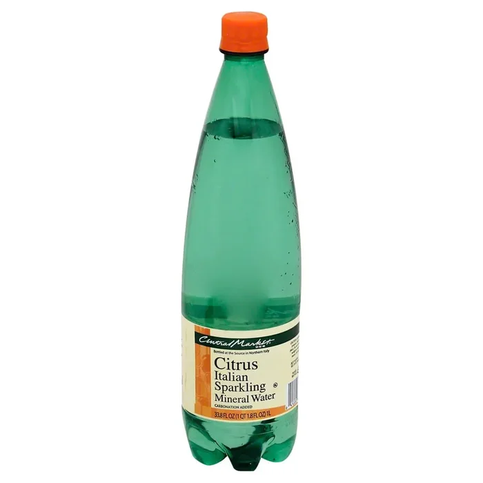 Central Market Citrus Italian Sparkling Mineral Water – 33.8 oz
