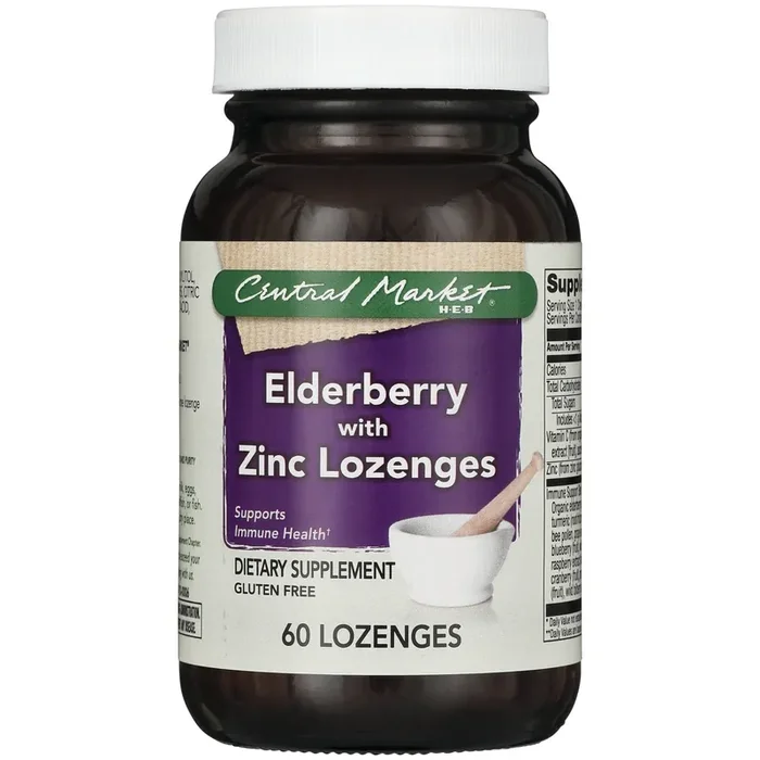 Central Market Elderberry with Zinc Lozenges