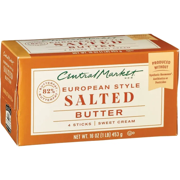 Central Market European Style Salted Butter – 1 lb