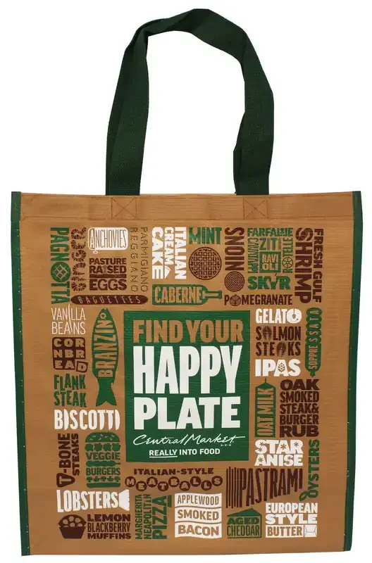 Central Market Find Your Happy Plate Reusable Bag