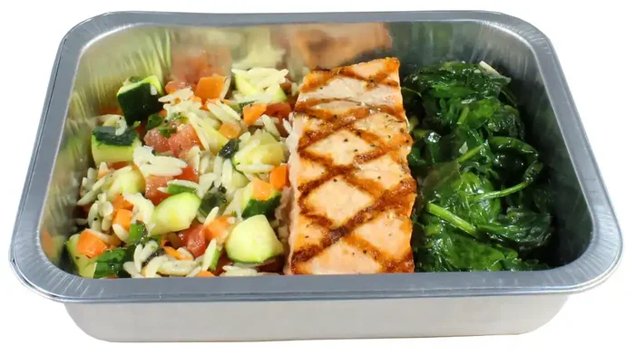 Central Market Grilled Salmon Orzo Dinner for One