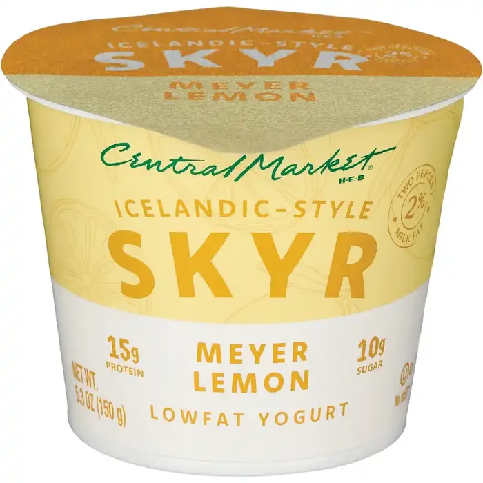 Central Market Icelandic-Style Skyr Low-Fat Yogurt – Meyer Lemon