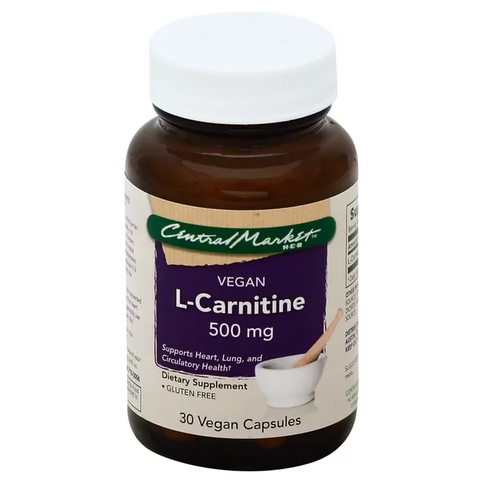 Central Market L-Carnitine 500 Mg Vegan Capsules