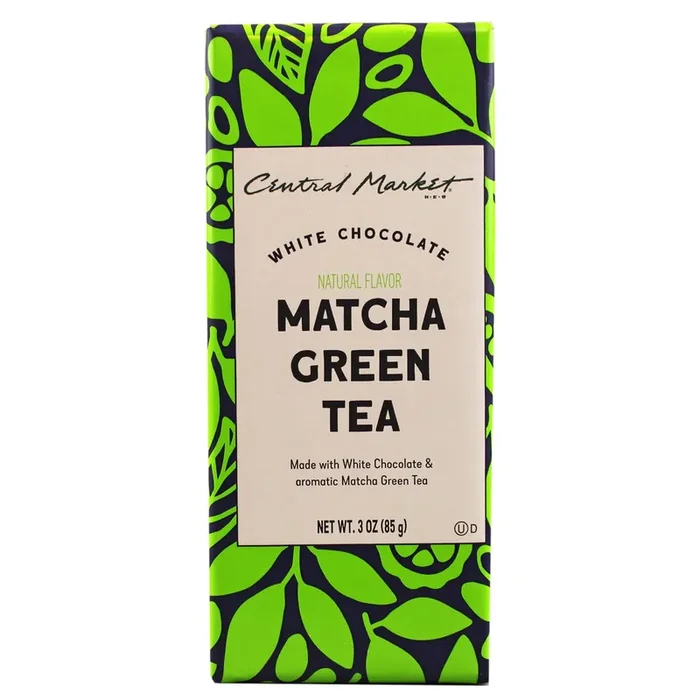 Central Market Matcha Green Tea White Chocolate Bar
