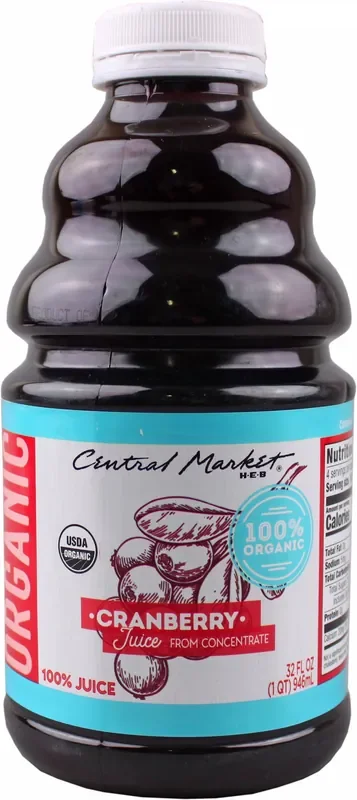 Central Market Organic 100% Cranberry Juice